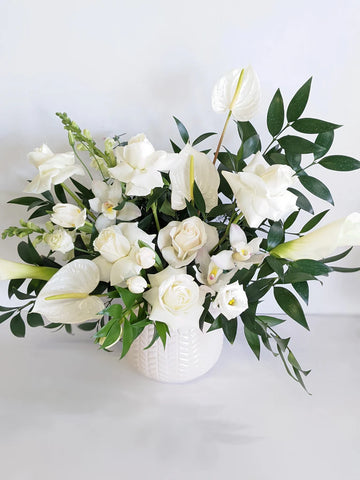White Dove Arrangement